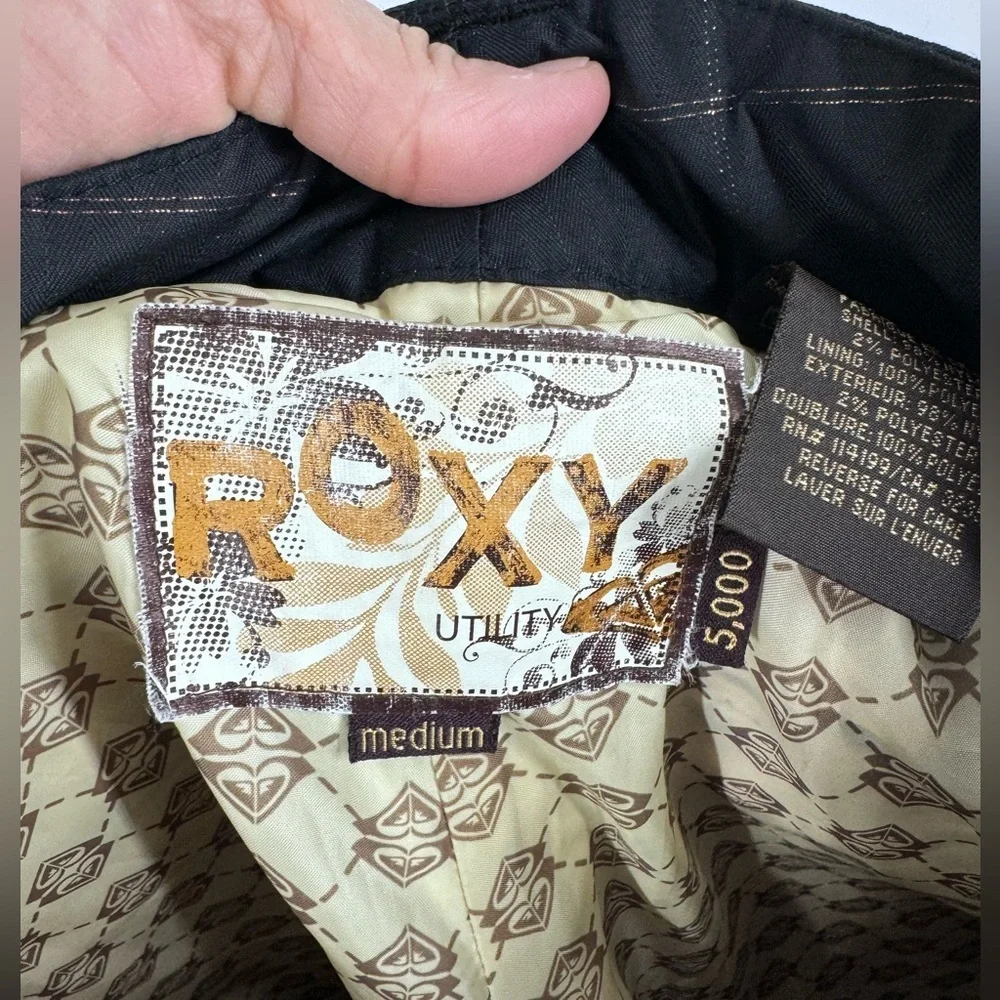 Roxy Waterproof Snowboard Pants Womens Medium 5,000 Protection - Picture 5 of 7